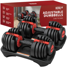 HERQ 48KG 15-in-1 Adjustable Dumbbells Pair