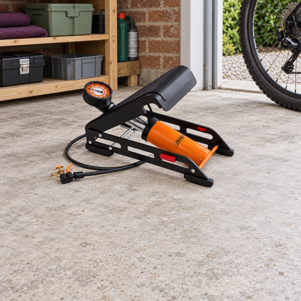 Bike Maintenance & Accessories in a home setting